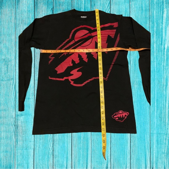 Reebok Minnesota Wild Bear Forest Logo Nike Champion Longsleeve Shirt NHL - Picture 3 of 6